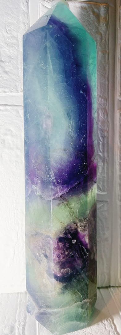 4.フローライト♡タワー♡フローライトタワー♡天然石♡クリスタル♡受検お守りに♡