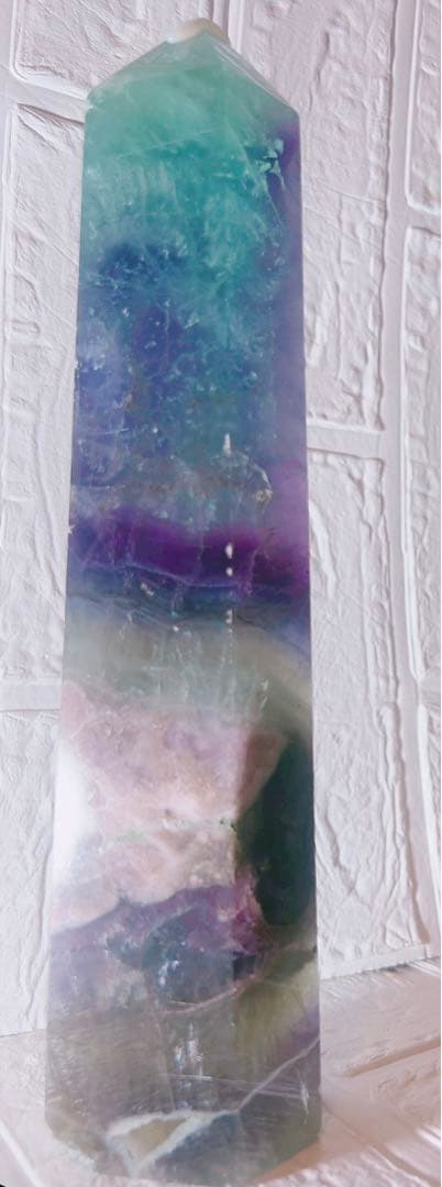 4.フローライト♡タワー♡フローライトタワー♡天然石♡クリスタル♡受検お守りに♡