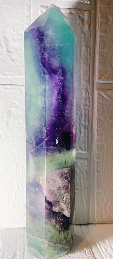 4.フローライト♡タワー♡フローライトタワー♡天然石♡クリスタル♡受検お守りに♡