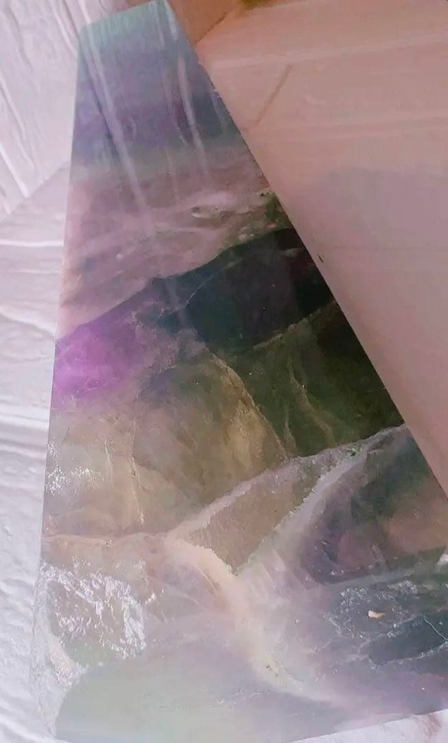 4.フローライト♡タワー♡フローライトタワー♡天然石♡クリスタル♡受検お守りに♡