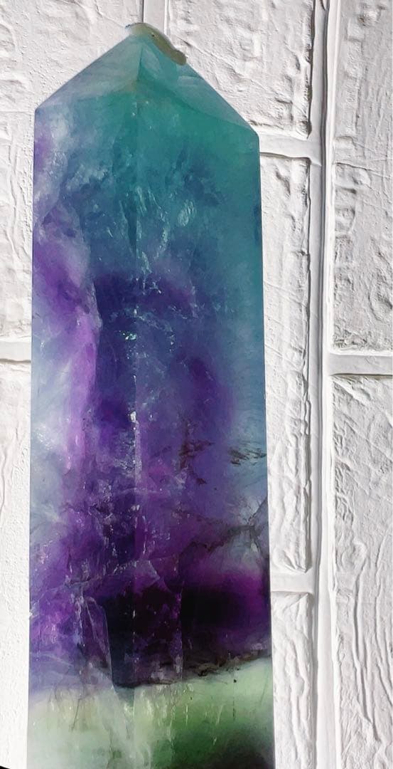 4.フローライト♡タワー♡フローライトタワー♡天然石♡クリスタル♡受検お守りに♡