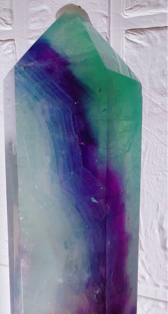 4.フローライト♡タワー♡フローライトタワー♡天然石♡クリスタル♡受検お守りに♡