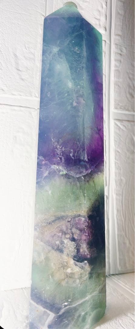 4.フローライト♡タワー♡フローライトタワー♡天然石♡クリスタル♡受検お守りに♡
