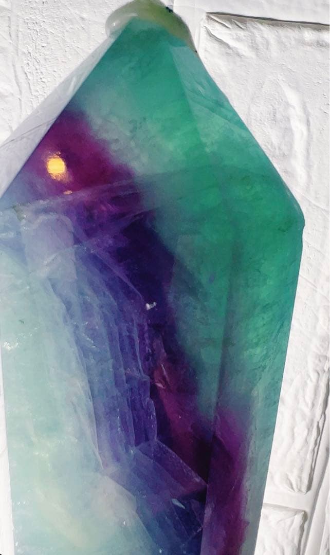 4.フローライト♡タワー♡フローライトタワー♡天然石♡クリスタル♡受検お守りに♡