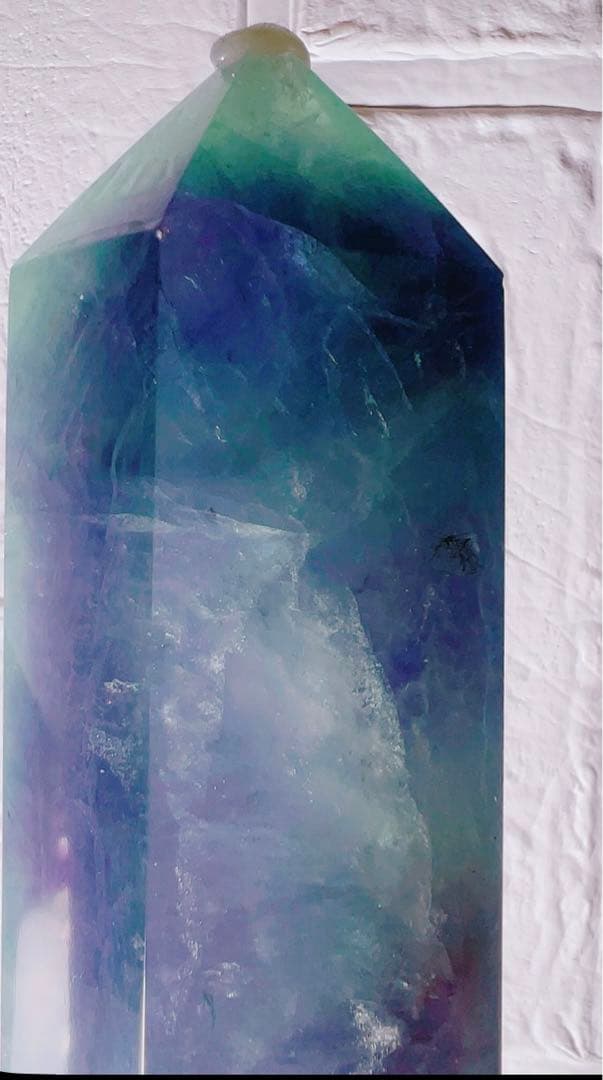 4.フローライト♡タワー♡フローライトタワー♡天然石♡クリスタル♡受検お守りに♡