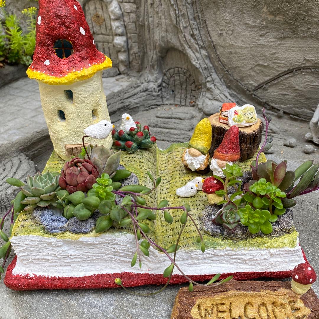 モルタルハウス モルタルデコ 切り株 ソーラーライト - メルカリ