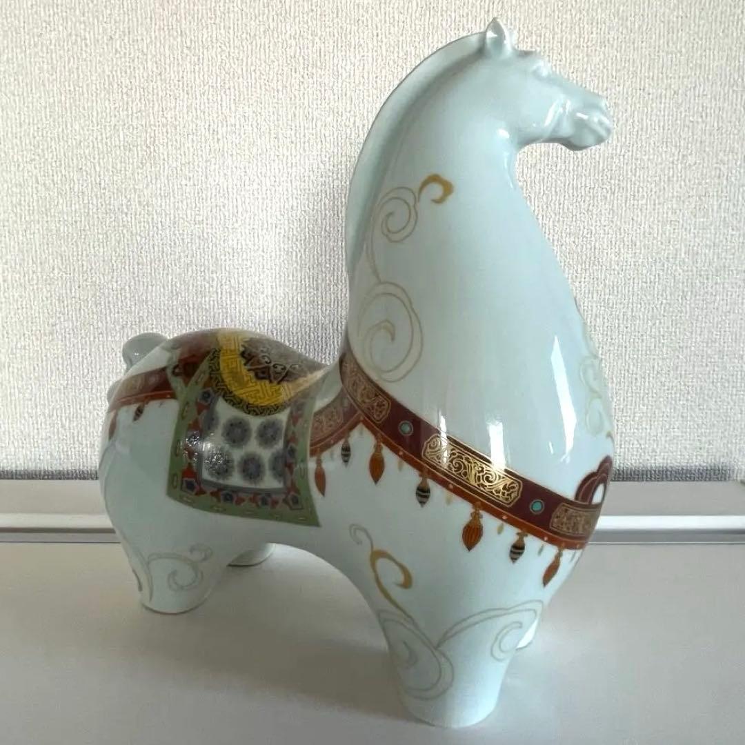 陶製 馬の置物 専用ボックス付き 中国製　丙午