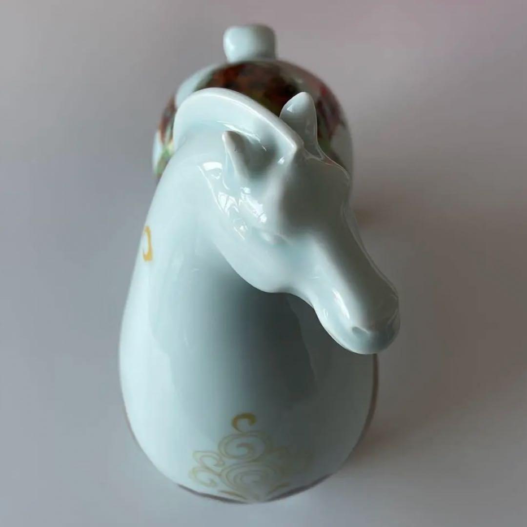 陶製 馬の置物 専用ボックス付き 中国製　丙午