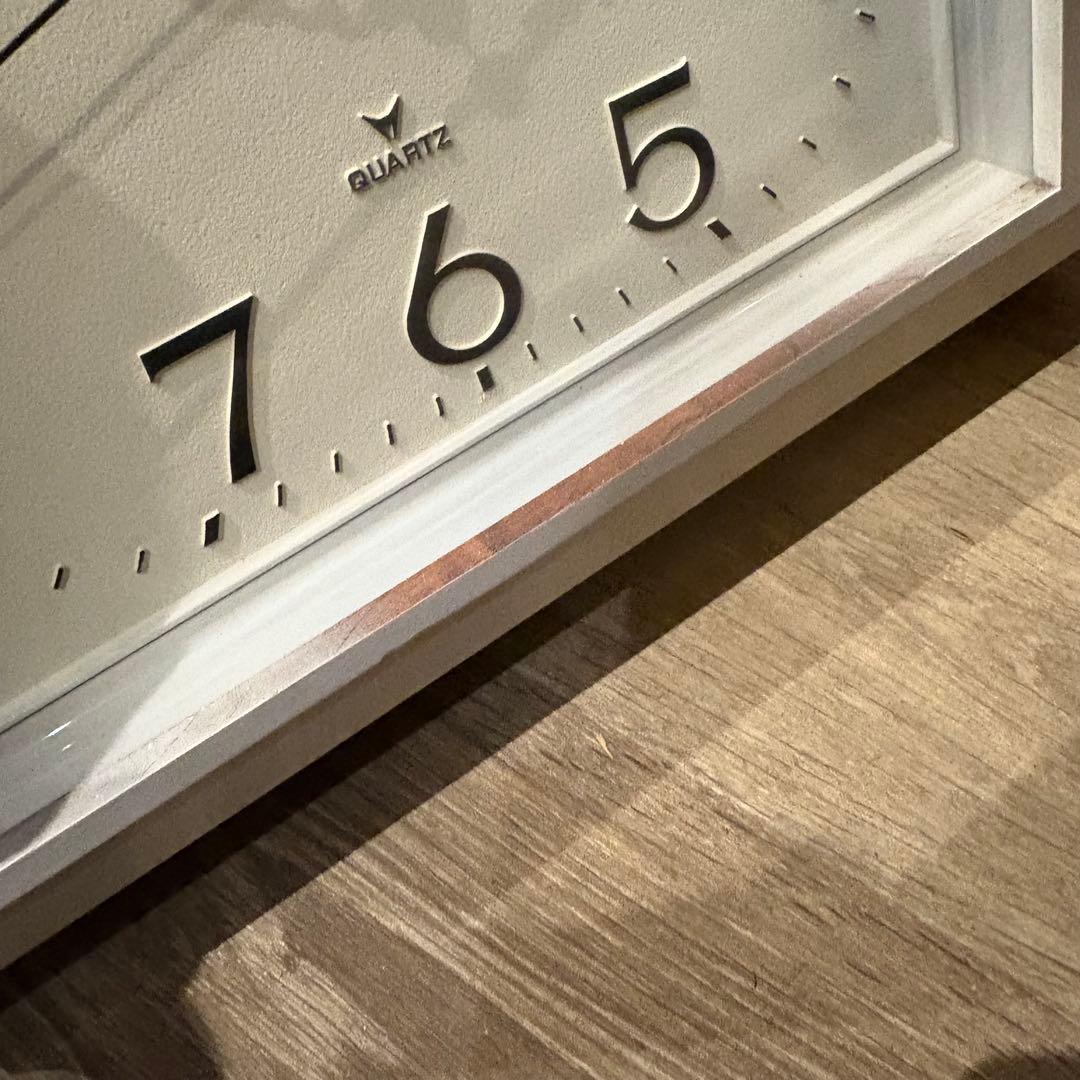 CITIZEN 昭和レトロ　壁掛け時計　ウォールクロック　ホワイトリペイント