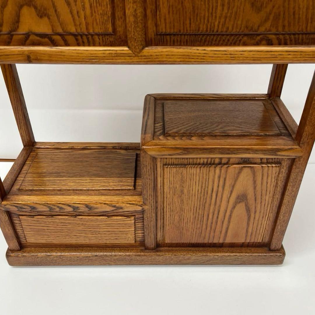 飾り棚 茶箪笥 茶道具 組木 工芸 骨董　木製　レトロ