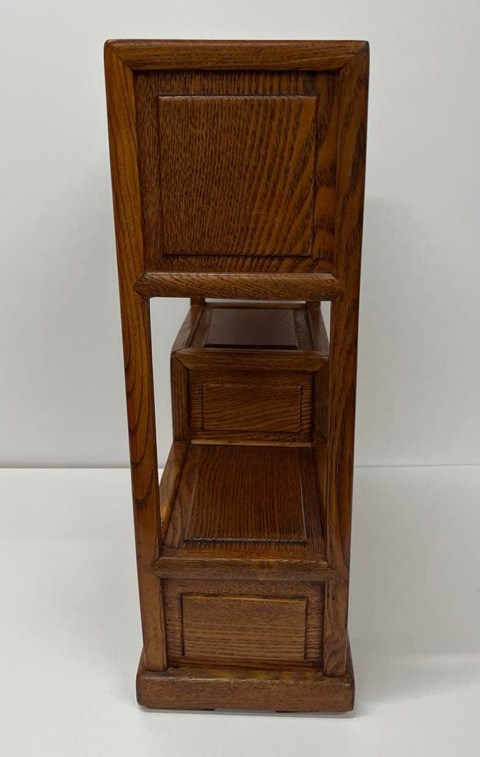 飾り棚 茶箪笥 茶道具 組木 工芸 骨董　木製　レトロ