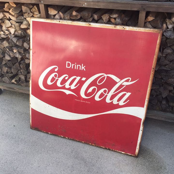 コカコーラ ビンテージ 看板 特大 Coca-Cola 昭和レトロ - メルカリ