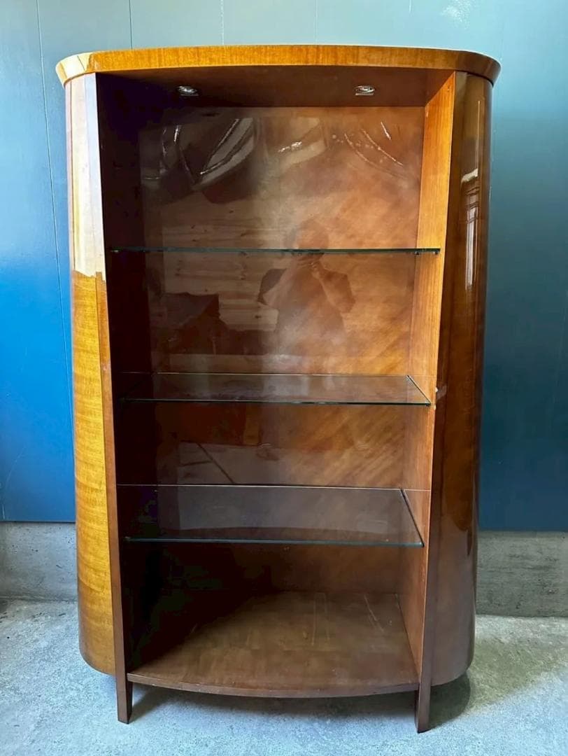 『メーカー不明』バーズアイメープル キャビネット オープンシェルフ RWcab4