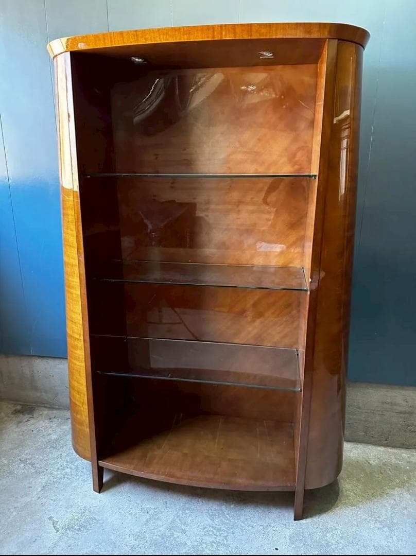 『メーカー不明』バーズアイメープル キャビネット オープンシェルフ RWcab4