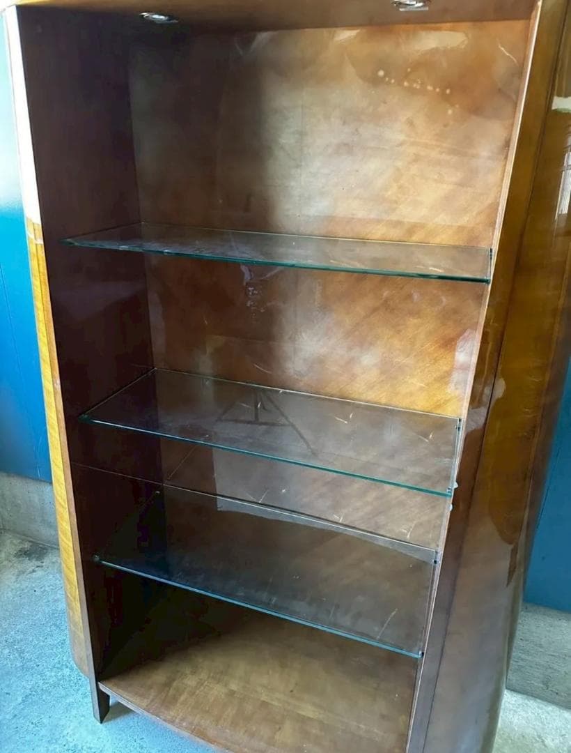 『メーカー不明』バーズアイメープル キャビネット オープンシェルフ RWcab4