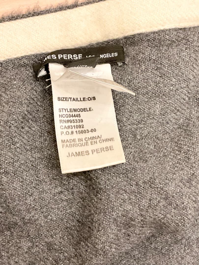 JAMES PERSEブランケットカシミヤ100％150cm×190cm破れ有り