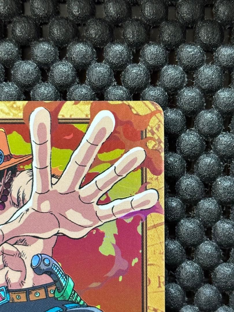 【2001年】ワンピース カードダス ハイパーバトル エース ホロ 反り