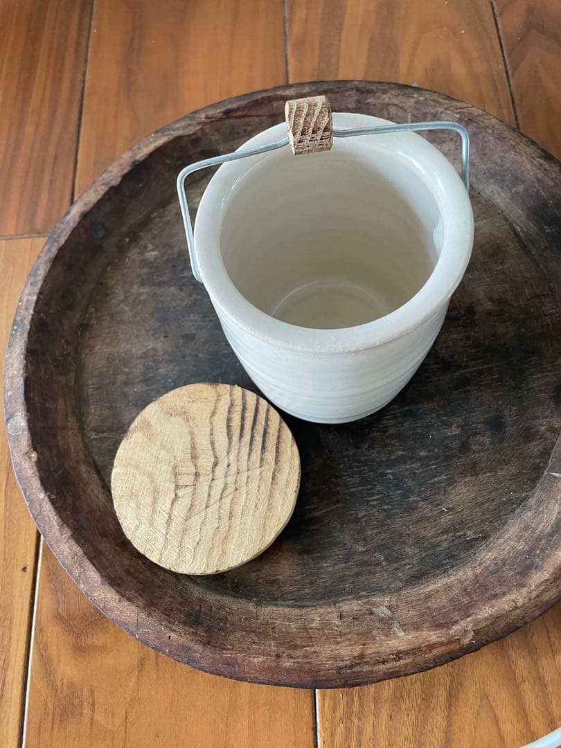 市川孝 棗　木蓋　容器 棗　茶入れ　保存器　保存容器