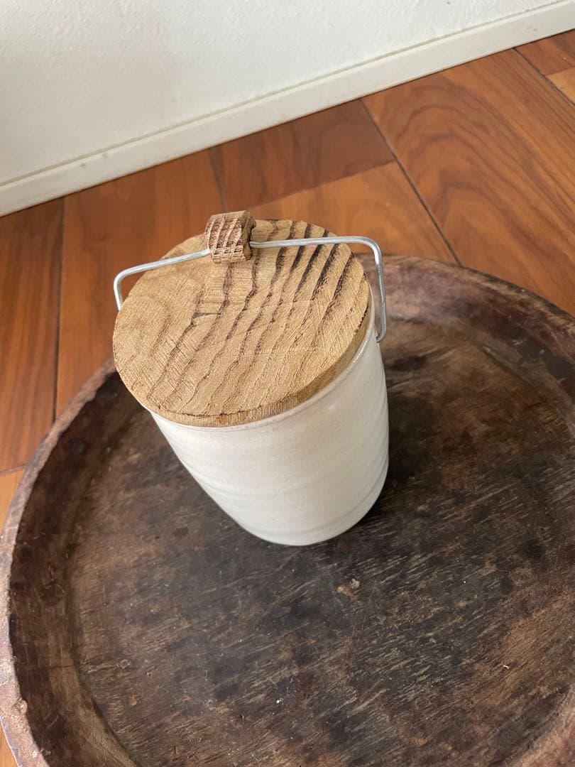 市川孝 棗　木蓋　容器 棗　茶入れ　保存器　保存容器