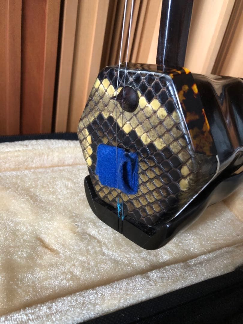 二胡 黒檀 金属軸糸巻き ERシリーズ 中級グレード ケース 弓、チューナー他