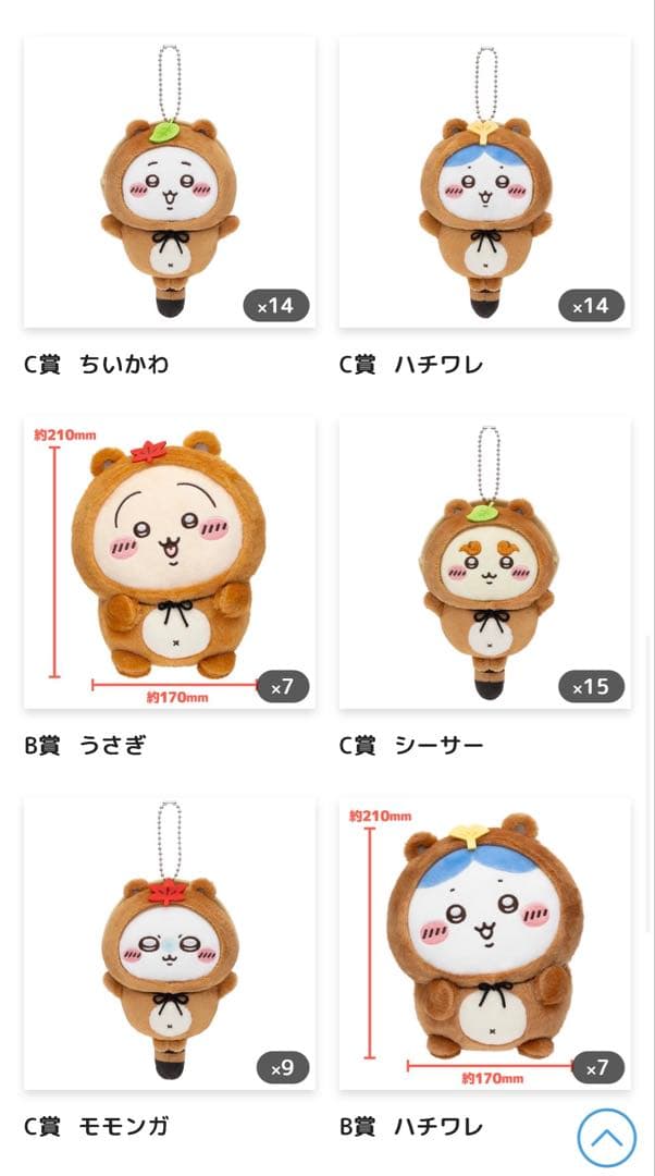 ちいかわ　たぬきだもんくじ　まとめ売り152点