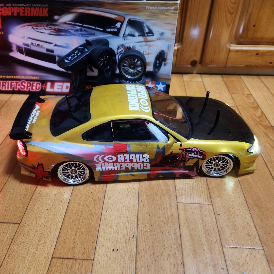 ■専用■　　　タミヤ ドリフト ラジコン フルセット　TT01　金　シルビア