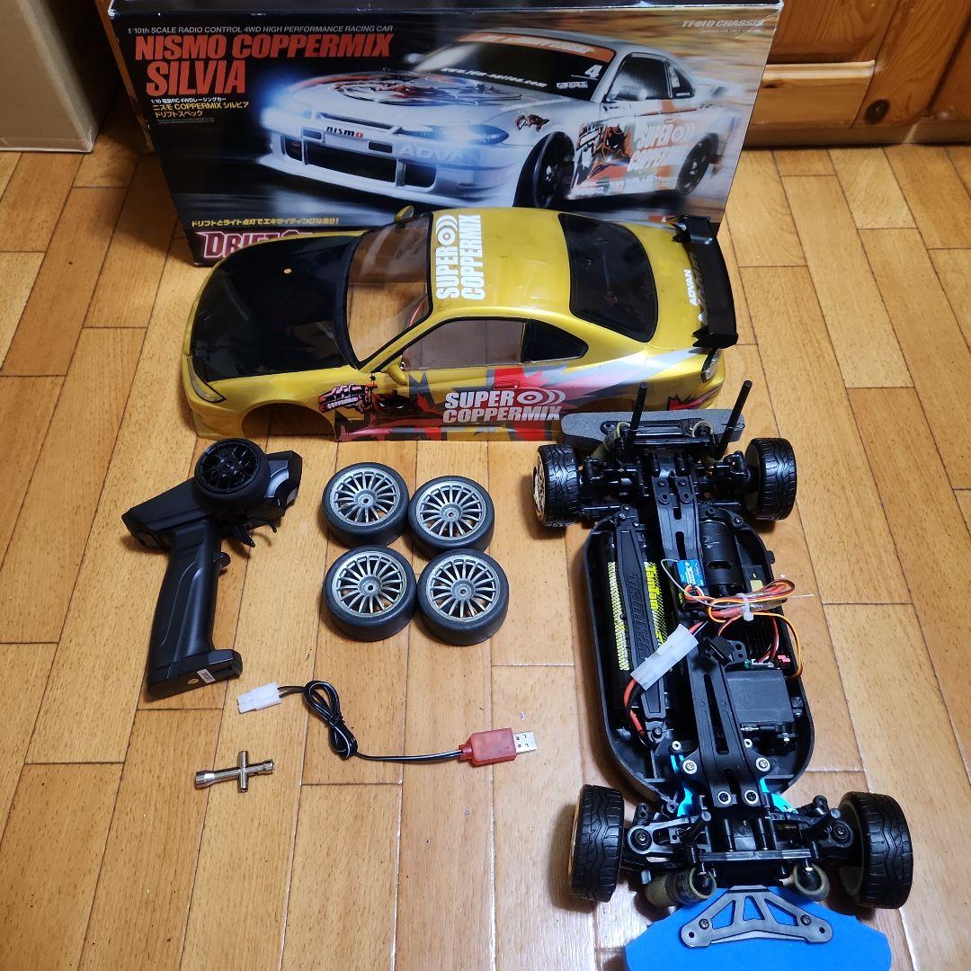 ■専用■　　　タミヤ ドリフト ラジコン フルセット　TT01　金　シルビア