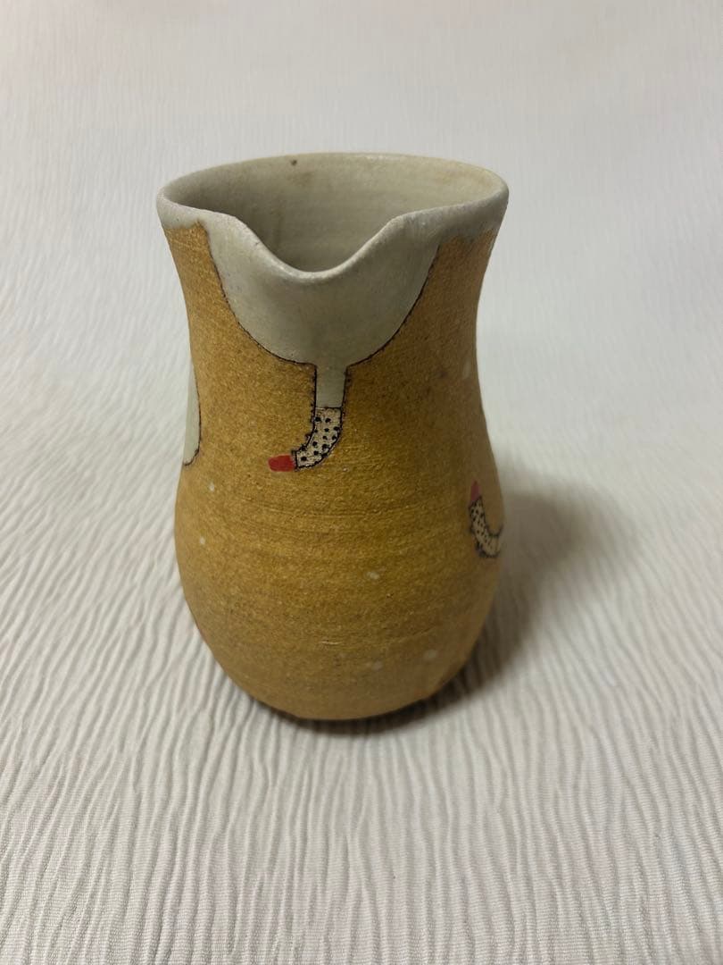 小泊良さん　ピッチャー ネコの紋様　やちむん