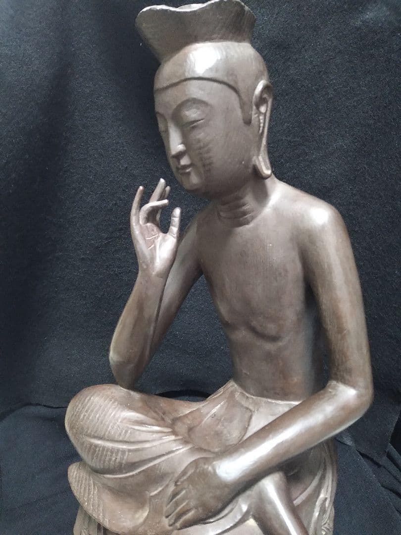 週末大特価 広隆寺所蔵 国宝 宝冠弥勒 弥勒菩薩半跏思惟像 樹脂製 大型レプリカ