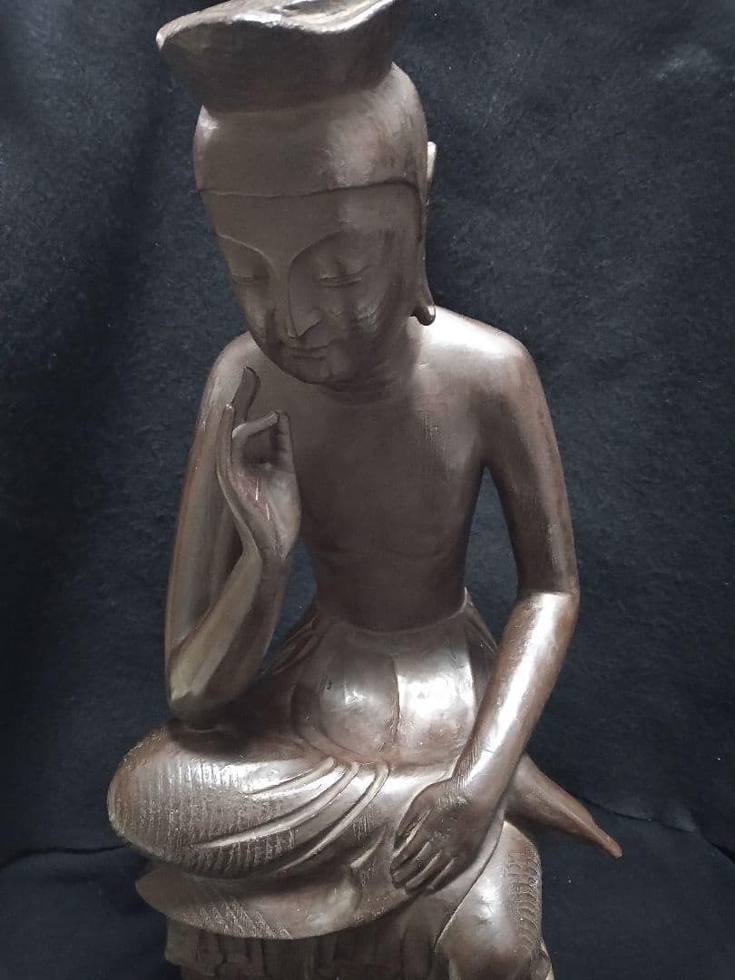 週末大特価 広隆寺所蔵 国宝 宝冠弥勒 弥勒菩薩半跏思惟像 樹脂製 大型レプリカ