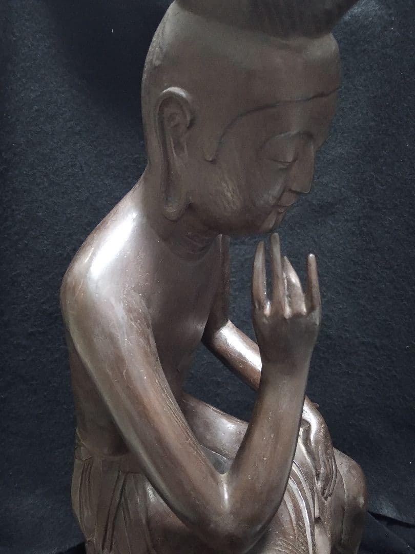 週末大特価 広隆寺所蔵 国宝 宝冠弥勒 弥勒菩薩半跏思惟像 樹脂製 大型レプリカ