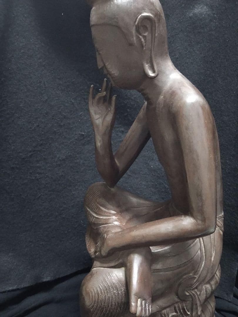 週末大特価 広隆寺所蔵 国宝 宝冠弥勒 弥勒菩薩半跏思惟像 樹脂製 大型レプリカ