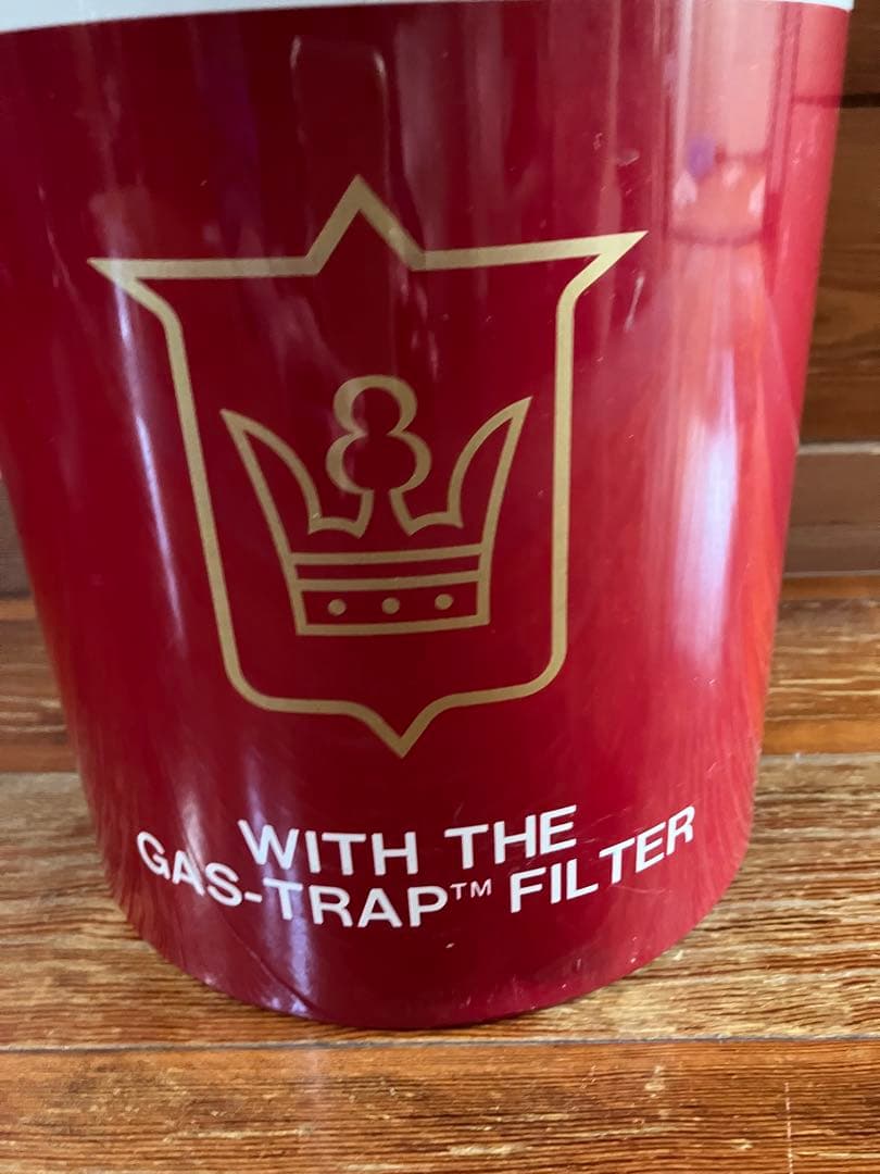 未使用・昭和レトロ】ラーク LARK スチール製 ゴミ箱 タバコ ブリキ