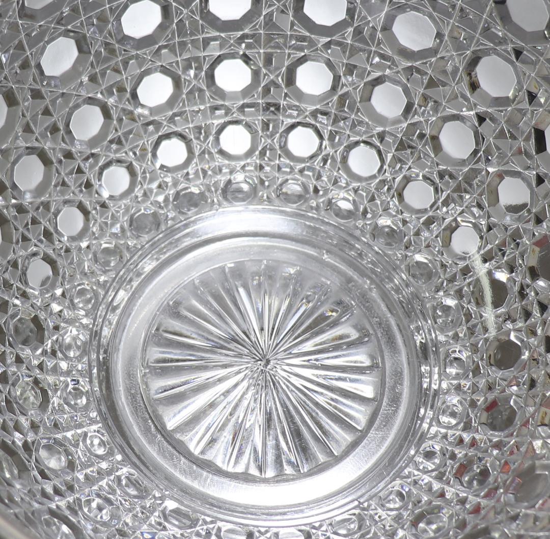 オールド・バカラ 1890年 銀巻大型鉢 切子 ディアマン・ピエーリー ボウル