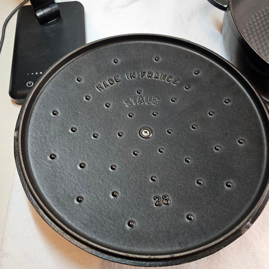 専用 STAUB ストウブ 28CM ニダベイユ ソテーパン ブラックすき焼き鍋