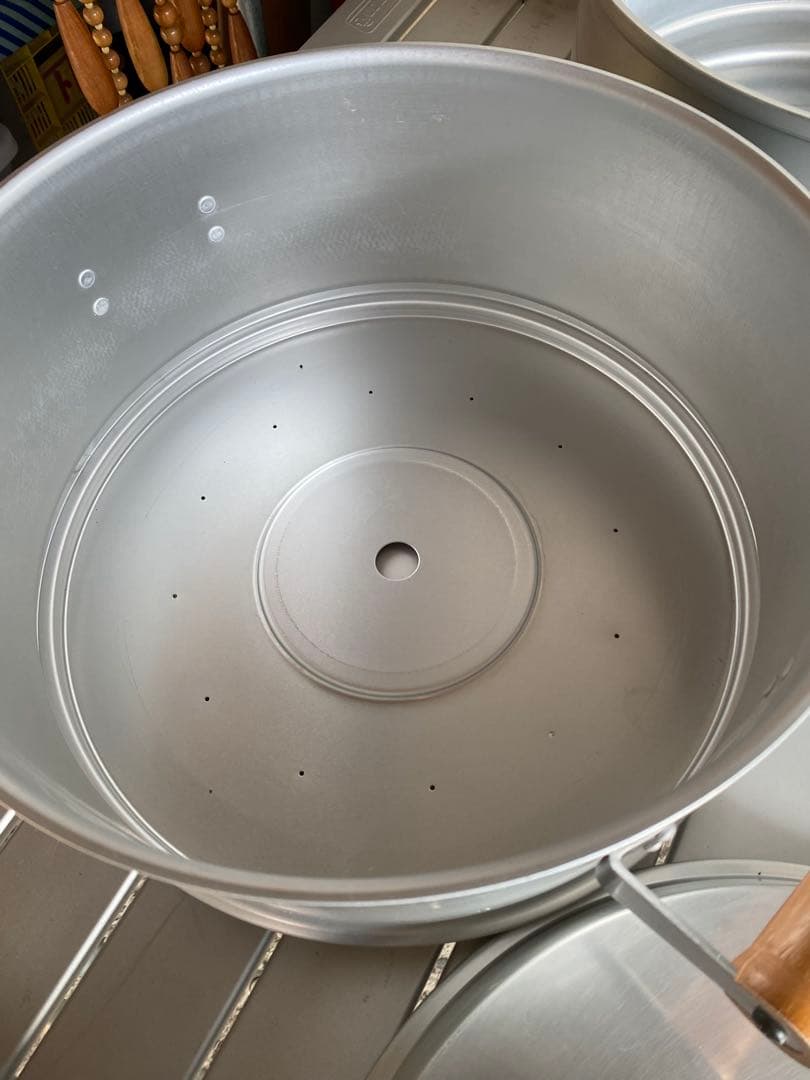 ホクセイ　3段　ジェットスチーマ　蒸し器　30cm アルミ製　蒸籠　セイロ