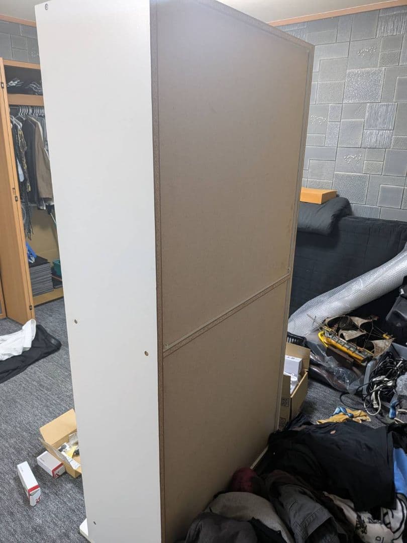 LED照明付きガラスケース 2段 ホワイト