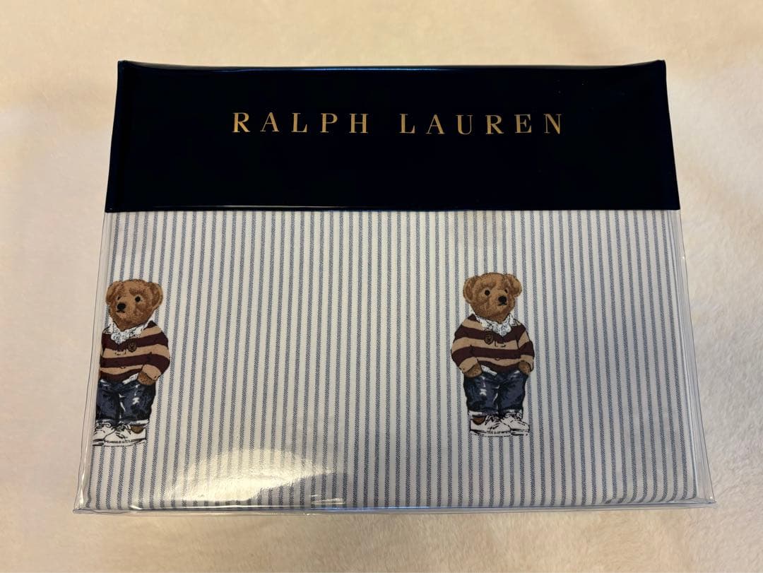 お値下げ【希少】2個セット！ラルフローレンホーム　ベア　ボックスシーツ　シングル