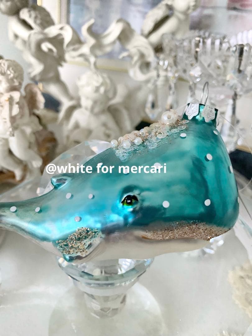 専用♡オランダ クリスマスオーナメントプレゼント♡優しい微笑みクジラさん