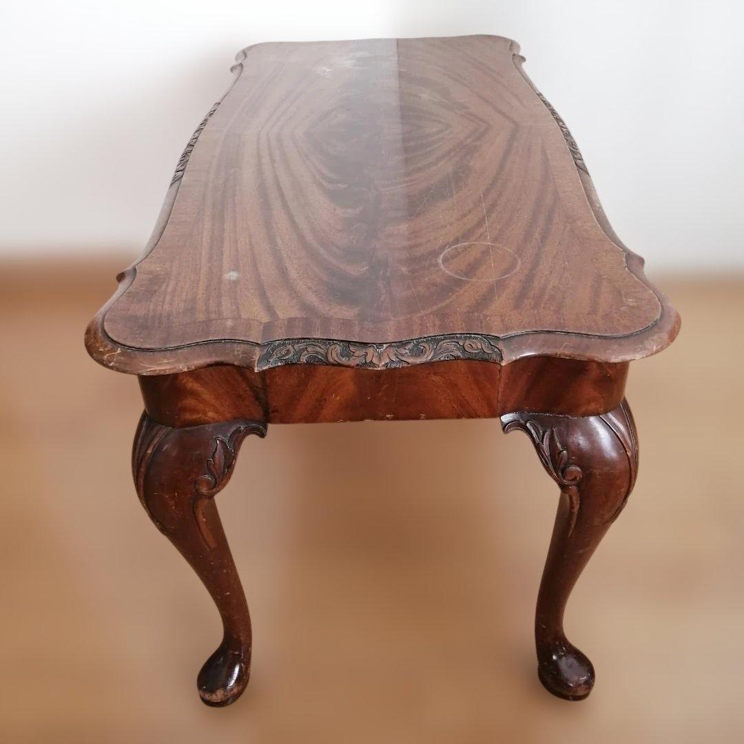 猫脚 アンティーク ヴィンテージ コーヒーテーブル ローテーブル 座卓