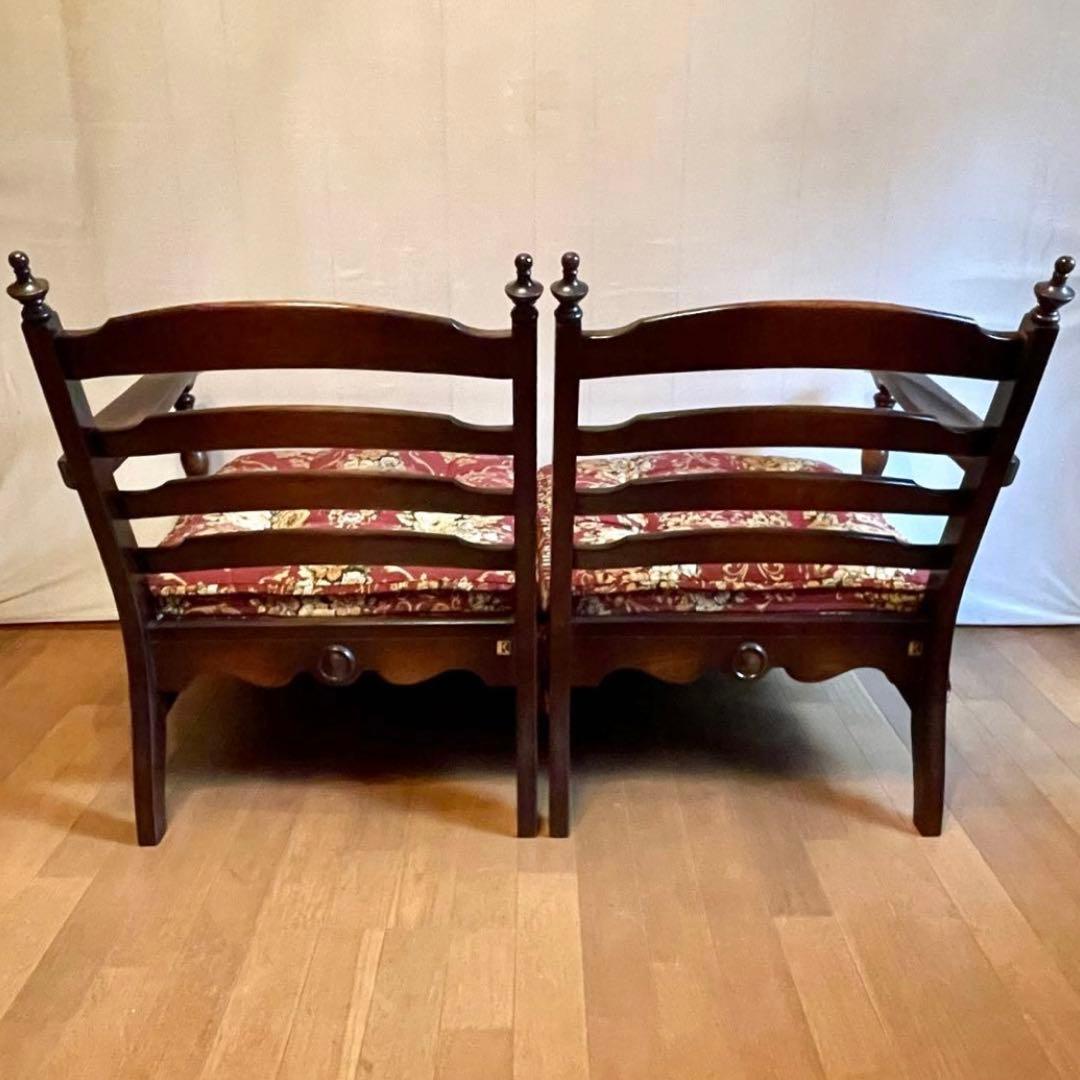 【飛騨産業】\"穂高\" 2人掛けソファ (左肘) ☆背クッション無し