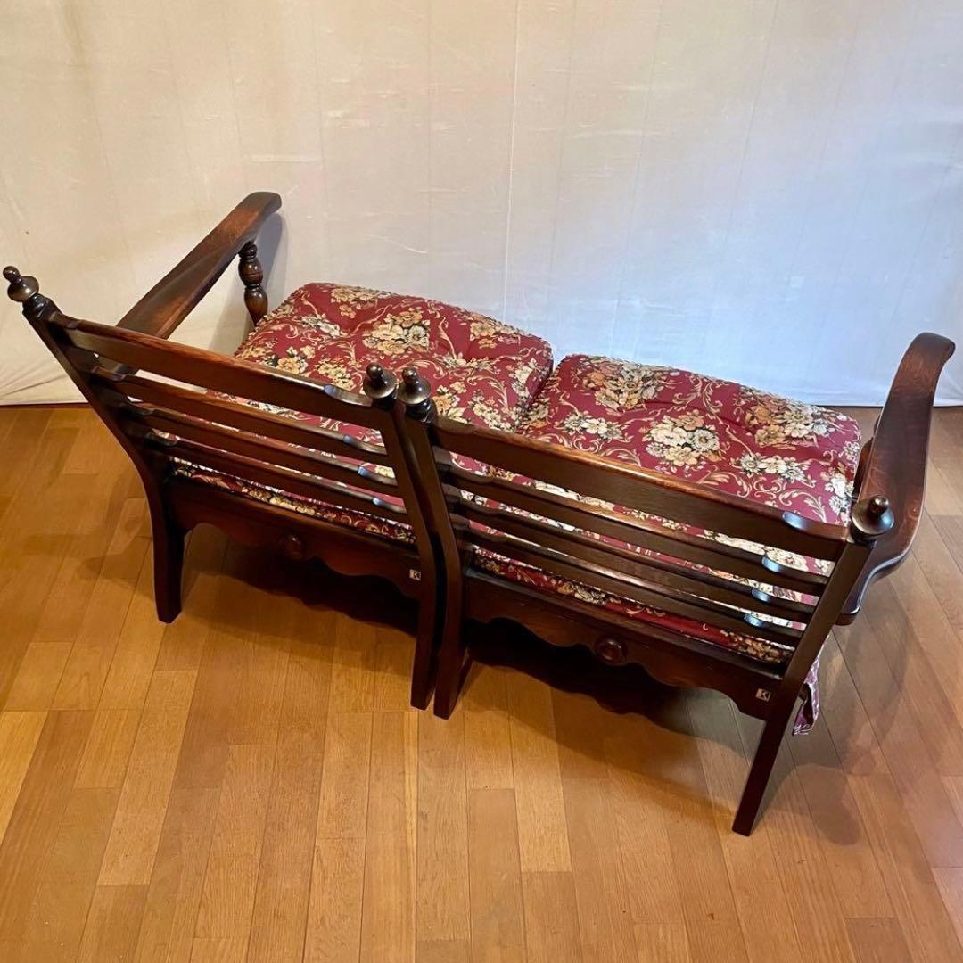 【飛騨産業】\"穂高\" 2人掛けソファ (左肘) ☆背クッション無し