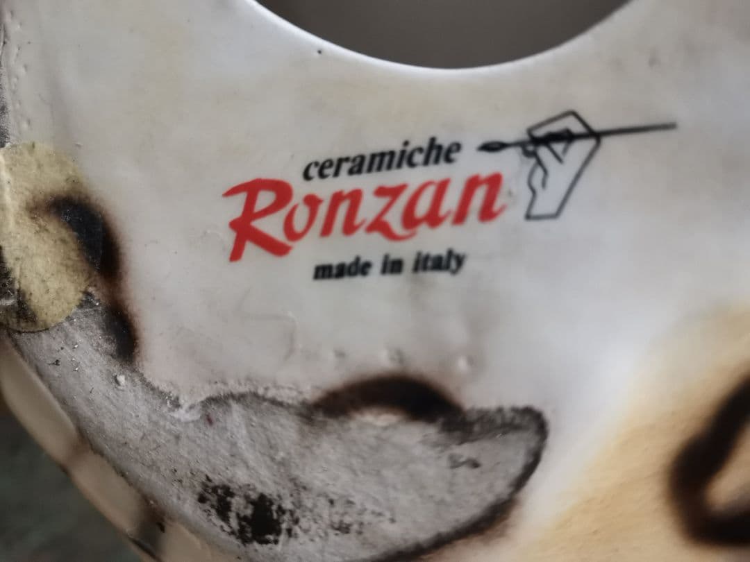 Ceramiche Ronzan イタリア製 ピューマ置物 伏せタイプ
