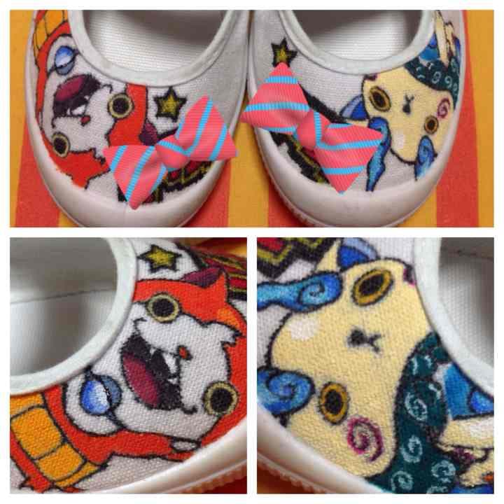 オーダー上靴デコ 只今受付休止しております 入園・入学 オーダー☆数字柄デコパージュ上履き・上靴 靴 K＊Smama