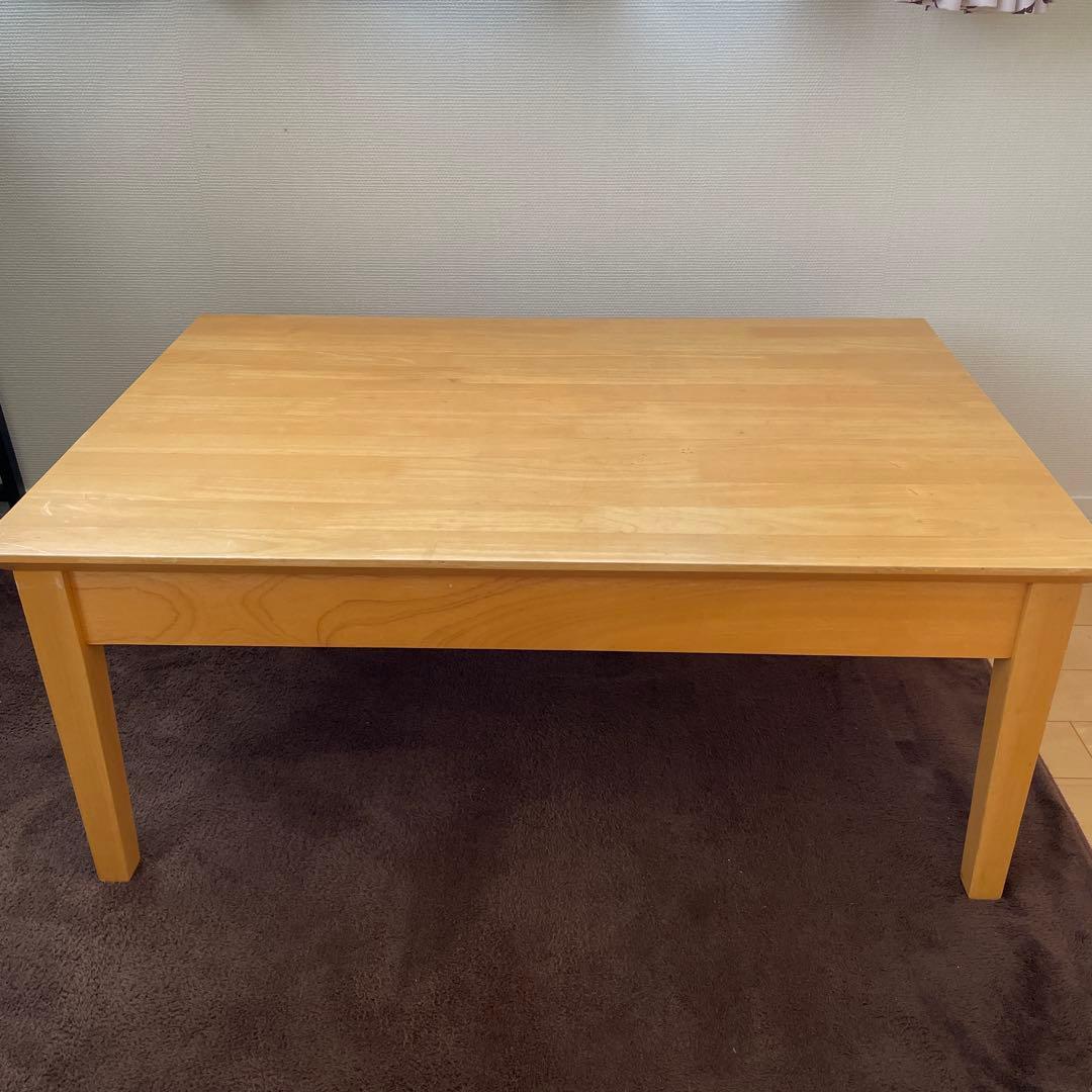 ベルメゾン　ローテーブル　引出し付き　90✖️60㎝