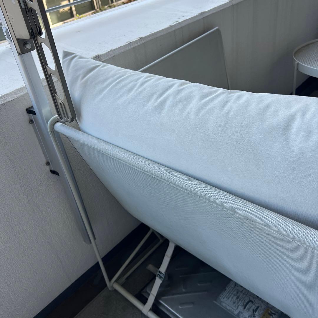 IKEA HAVSTEN ハーヴステン アームチェア 屋外用, ベージュ