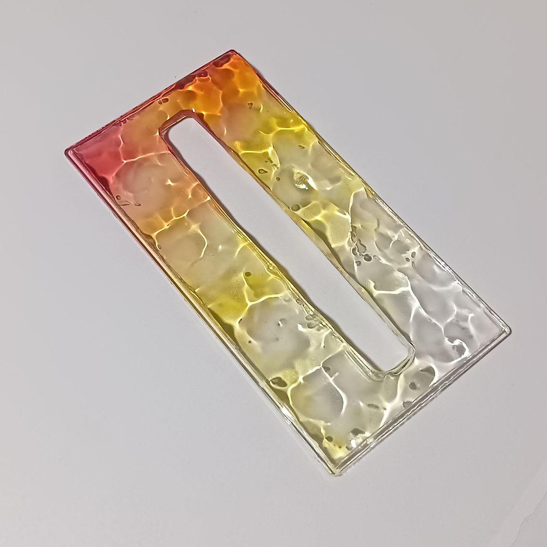 【1225】オーシャンアート　立体波紋　ウッドレジン　ティッシュケース　海雑貨