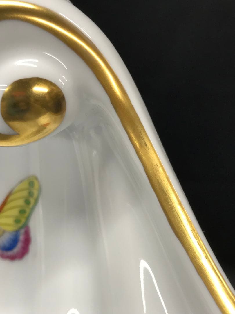 美品】HEREND ヘレンド ビクトリアプレイン シェルディッシュ プレート