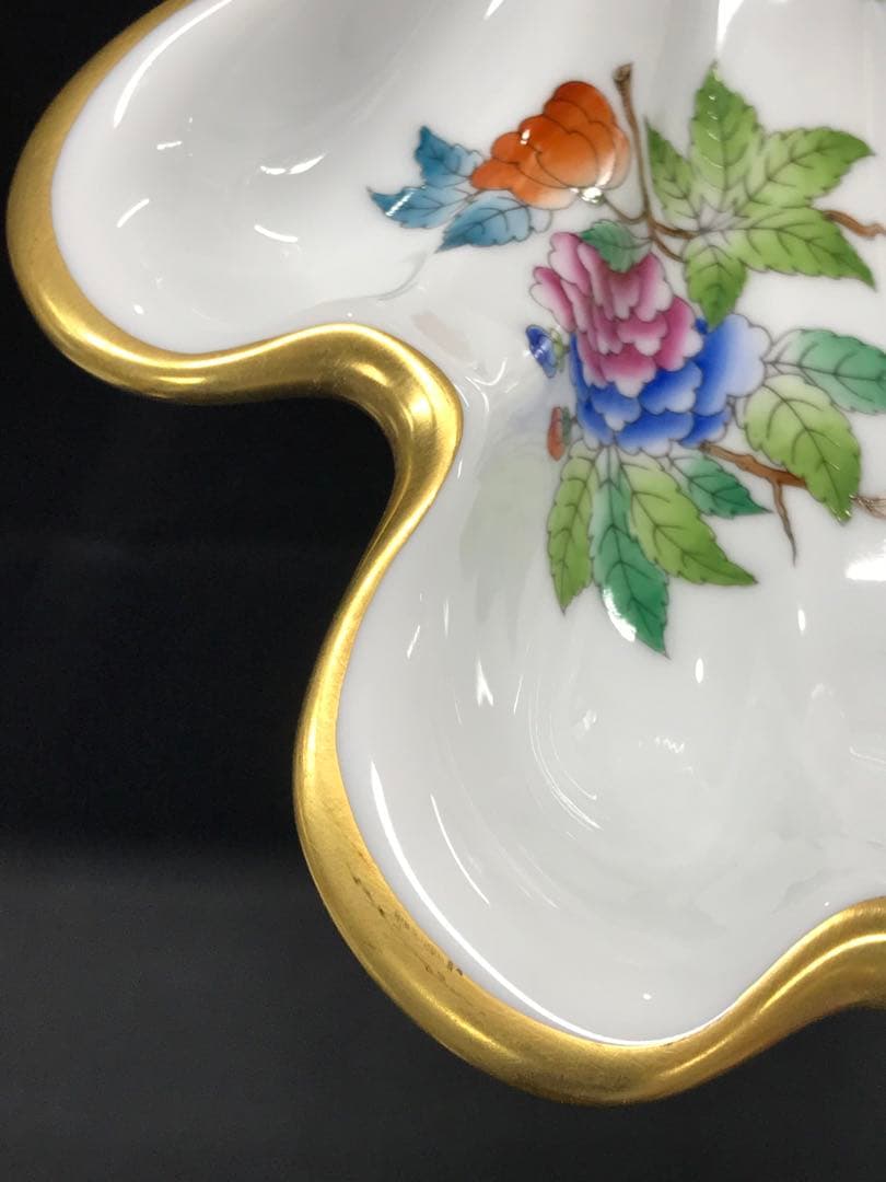 美品】HEREND ヘレンド ビクトリアプレイン シェルディッシュ プレート