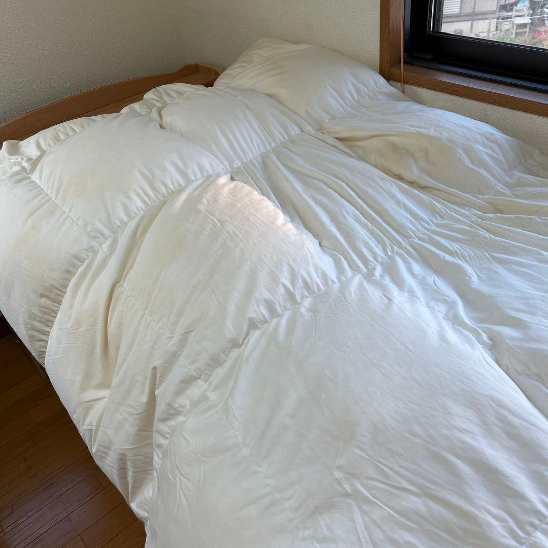 最高級！グランドマザー　グースダウン掛け布団！クリーニング済み！